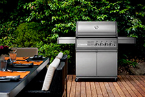 4 Burner Gas Barbeque with Trolley from Thermofilm