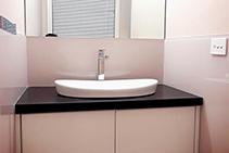 Seamless Vanity Splashbacks by Innovative Splashbacks