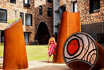 Public Art Project Natus Ex Igne - Born of Fire with Axolotl
