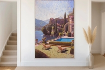 	Lake Como Painting by SOHO Galleries	
