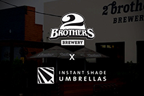 Promotional Umbrellas for Brewery by Instant Shade Umbrellas