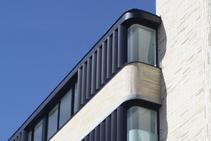 	Decorative Vertical Fins for Pavillion Street Project by Maxim Louvres	