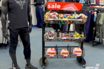 	Display Basket with Wheels by SI Retail	