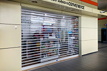 Clear Roller Shutters for Retail from Trellis Door Co