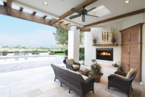 	No Chimney Outdoor Fireplace by Real Flame	