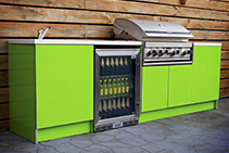 Colour Acrylic Kitchen Cabinet Inserts from Mitchell Group