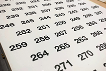 Numbered Plates for COVID-19 Intake Distribution by Allplastics