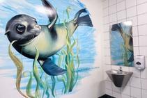 	Murals and Stainless Steel Toilet Facilities at Frankston Foreshore Victoria by Britex	