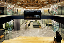 Woven MAXI BEAM Ceiling for Urban Office by SUPAWOOD