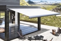 	Retractable Arm Awning for Patios by Undercover Blinds	