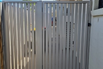 	Slat Pedestrian Gate by Superior Screens	