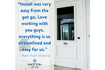 Streamlined Residential Lift Supply by Shotton Lifts