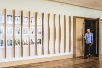 	Glass Sliding Door Project for Stairwell by Pyropanel	