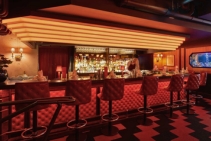 	Custom Retro Light Feature for Restaurant by Di Emme	