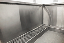 Stainless Steel Grated Urinals for Stadiums from Stoddart