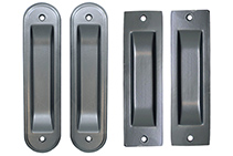 Sliding Door Flush Pulls in Black from Cowdroy
