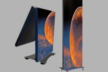 	LED Foldable Poster Screen with Hard Case by SAS Signage	