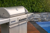 	Stainless Steel Gas BBQ with Wheels by Thermofilm	