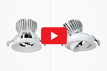 Versatile Luminaires - DOT Adjustable Downlights from Pierlite