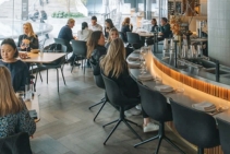 	Double Herringbone Flooring for Restaurants by Antique Floors	