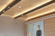 	Curved Perforated Ceiling Feature by Supawood	