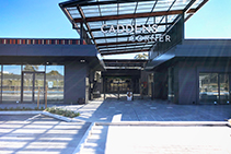 Double Diamond Mesh Barriers for Public Entry from ATDC