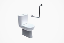 90° Toilet Grab Rails from Axess Trading