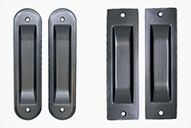 Sliding Door Flush Pulls - New Black Finish from Cowdroy