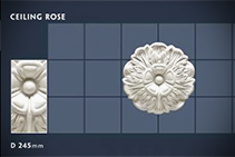 245mm Floral Ceiling Roses - 21 by CHAD Group