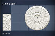 	550mm Floral Ceiling Roses - 07 by CHAD Group	
