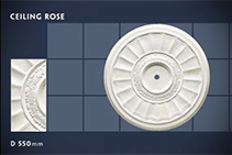 550mm Floral Ceiling Roses - 07 by CHAD Group