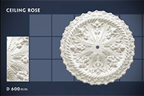 	600mm Floral Ceiling Roses - 06 by CHAD Group	