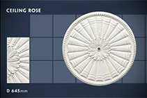 	645mm Floral Ceiling Roses - 38 by CHAD Group	