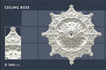 	760mm Floral Ceiling Roses - 25 by CHAD Group	