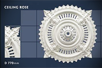 	770mm Floral Ceiling Roses - 18 by CHAD Group	