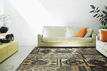 Bohemian Black Russian 100% Cotton Rugs from De Poortere