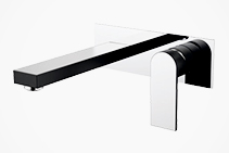 	Zircone Black-Chrome Wall Combo from Tilo Tapware	