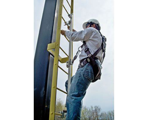 vertical fall arrest system