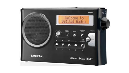 black portable digital radio