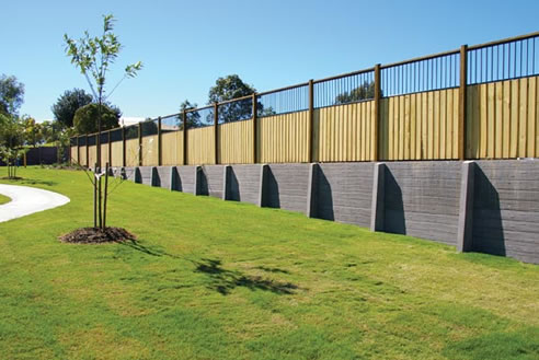 concrete sleeper wall