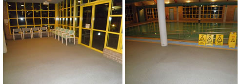 anti-slip pool surround