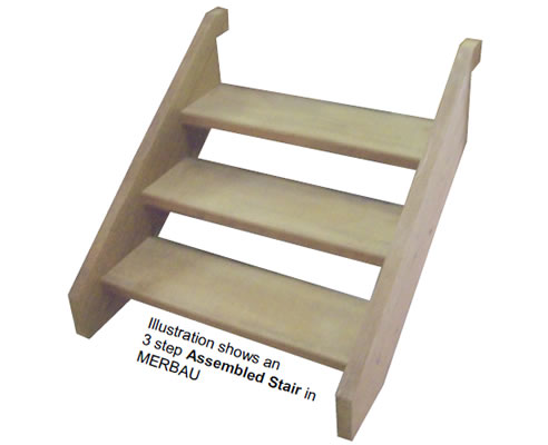 pre-assembled stairs