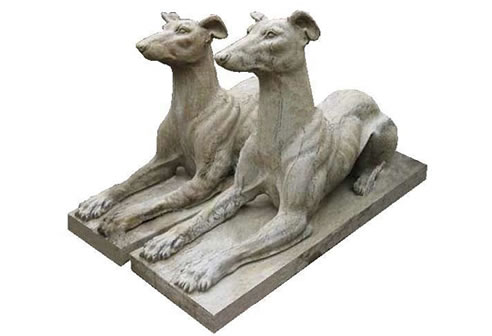 stone greyhounds