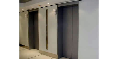 electrostatic Spray Painted lift doors