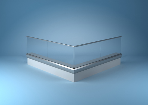 glass balustrade channel