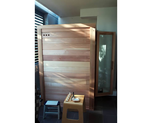 sauna timber balcony