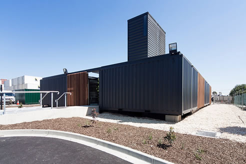site office shipping container project