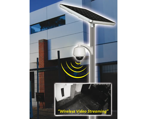 solar powered cctv camera