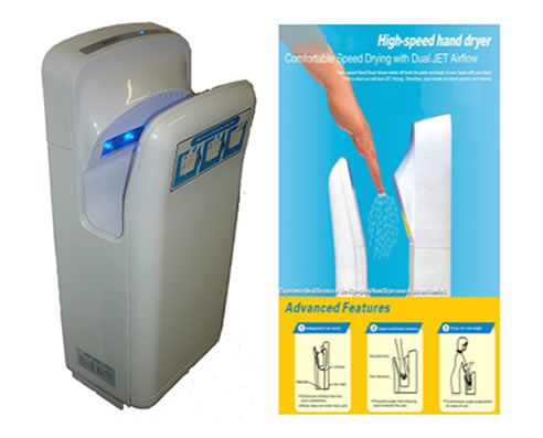 high speed jet hand dryer