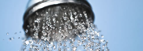 gas hot water shower head